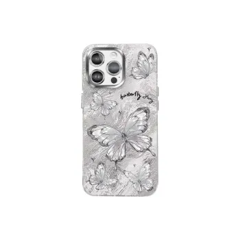 XUANCAISHI Dreamy Butterfly Phone Cases Compatibility With Apple 16/16e/15/14/13/12 Models.