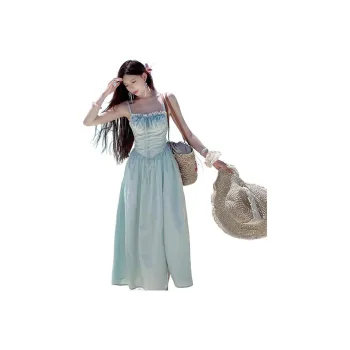 La Chapelle Slip Dresses Women's Mint Green