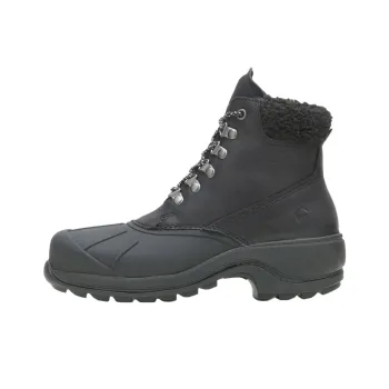 WOLVERINE Abrasion Resistant Slip Resistant Short Mid Calf Outdoor Boots Women's Black