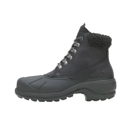 WOLVERINE Frost Insulated Abrasion Resistant Slip Resistant Short Mid Calf Outdoor Boots Women's Black