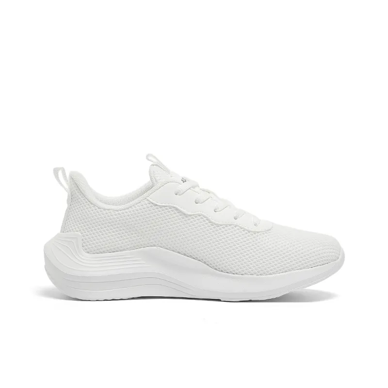 HUANQIU Slip Resistant, Breathable, Lightweight Low Top Casual Running Shoes Women's White-1