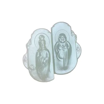 BUDOUXIAOAI Pendants White Jade/Pale Greenish White Jade Unisex