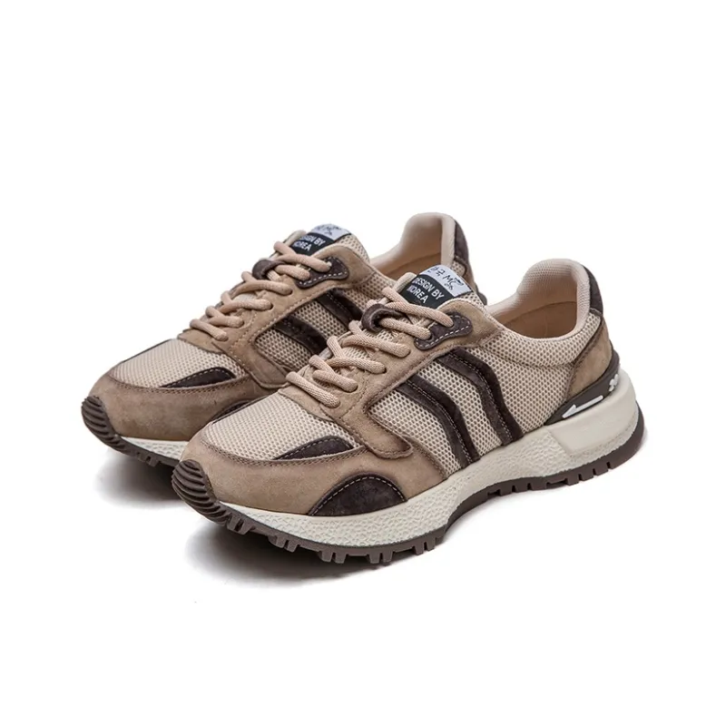 PLO CART Breathable Lightweight Height Increasing Low Top Chunky Sneakers Women's-8