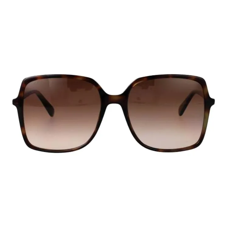 GUCCI Square Sunglasses Women's Brown-1