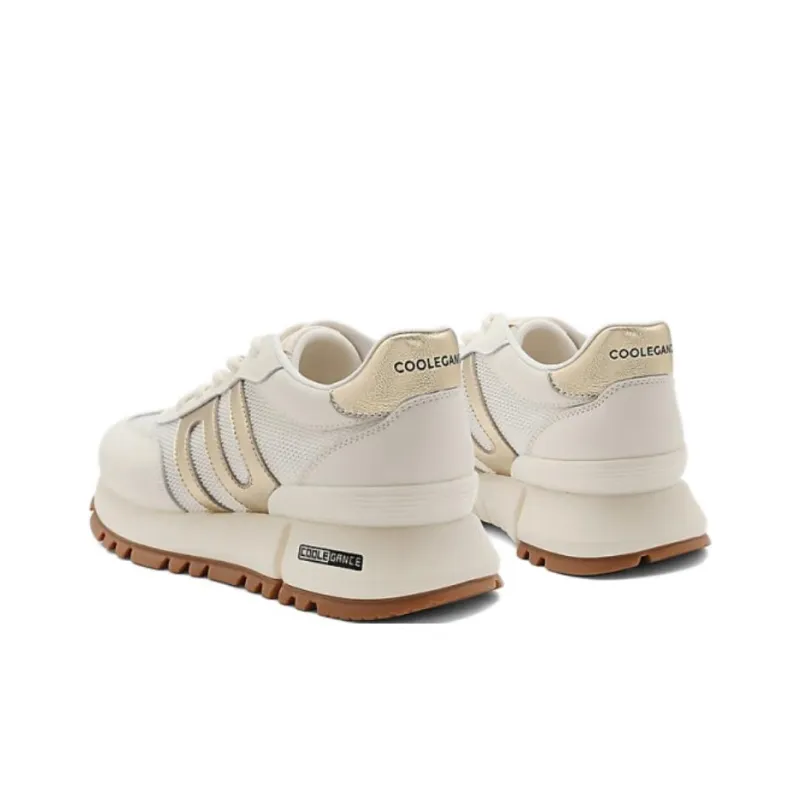 BELLE Low Top Casual Shoes Women's Beige Gold-1