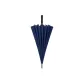 [Manual]24-Rib High-End Leather Handle Navy Blue-Fiber Umbrella Ribs