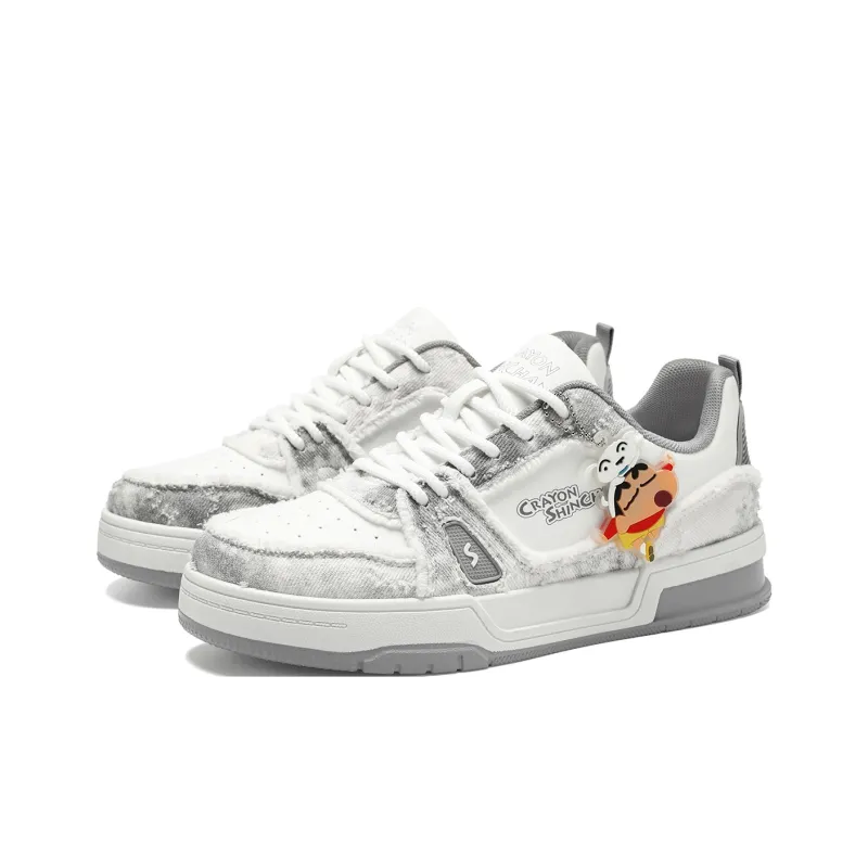 Crayon Shinchan Slip Resistant, Abrasion Resistant, Lightweight, Height Increasing Low Top Skateboard Shoes Unisex-2