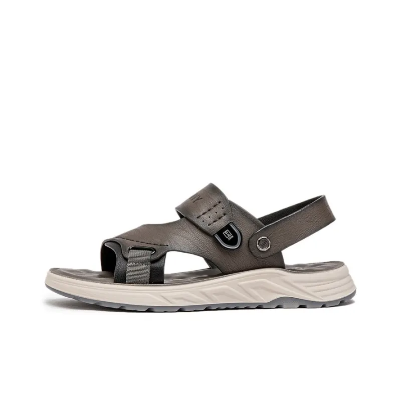 JOSINY Beach Sandals Men Black/Gray-5