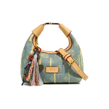 Ceion Keust PU One Shoulder Handbag Women's Denim Blue