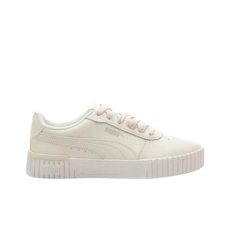 PUMA Carina 2.0 Anti Slip Wear Resistant Low Top Skateboard Shoes Women's Beige-1