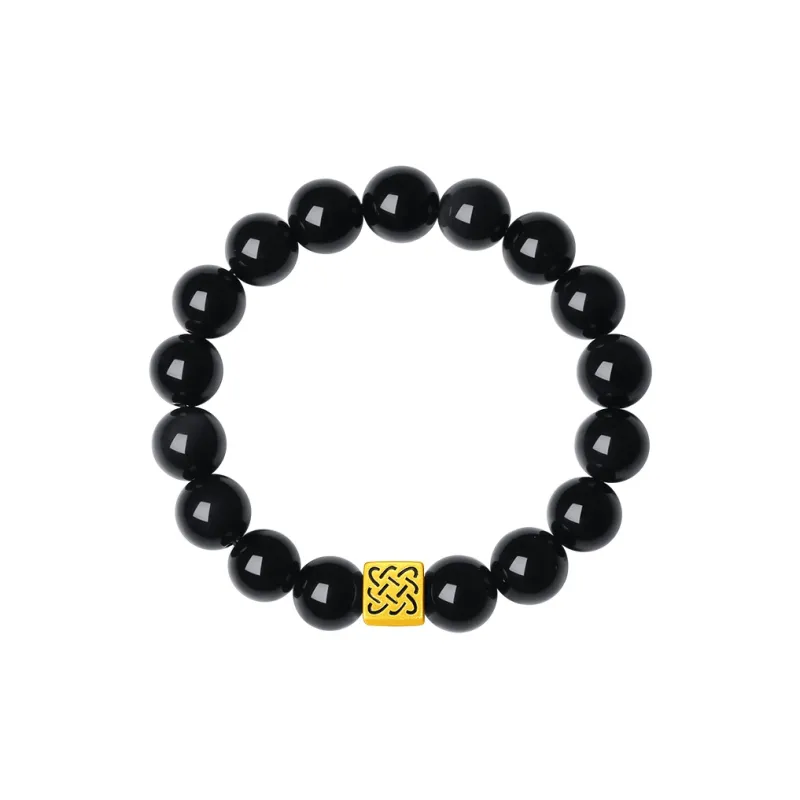 CHINA GOLD Obsidian Bracelets Women's-0