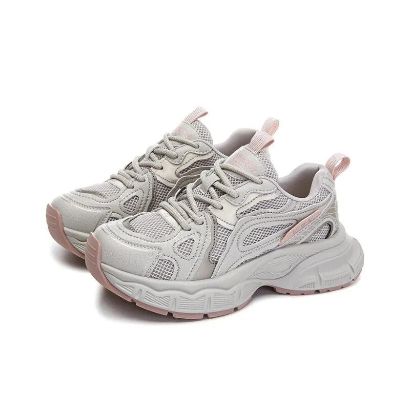 PLO CART Abrasion Resistant Low Top Chunky Sneakers Women's-1
