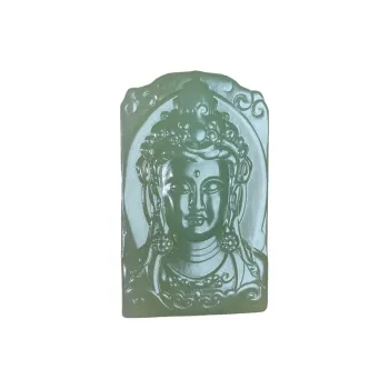 BUDOUXIAOAI Pendants White Jade/Pale Greenish White Jade Unisex