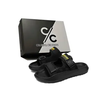 Colorful Creations EVA Stitching Quiet, Slip Resistant, Quick Dry Slide Slippers Men's