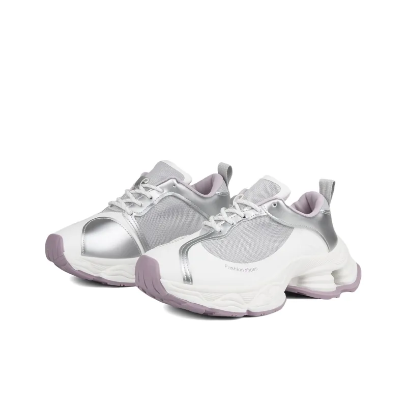 Daying Breathable Height Increase Low Top Chunky Sneakers Women's-13