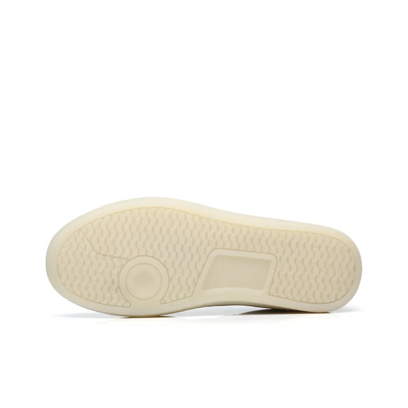 BEN SHERMAN Anti Slip Wear Resistant Low Top Skateboard Shoes Men's White-4