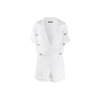 BALMAIN Peak lapel Short Playsuit