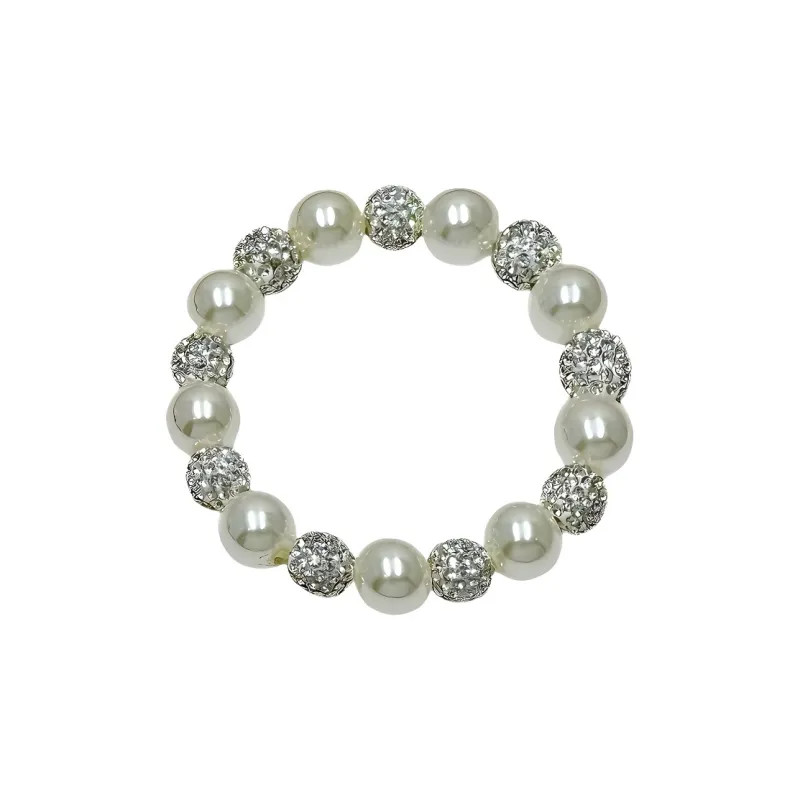 Danqin Artificial Pearl Hair Tie Women's-0