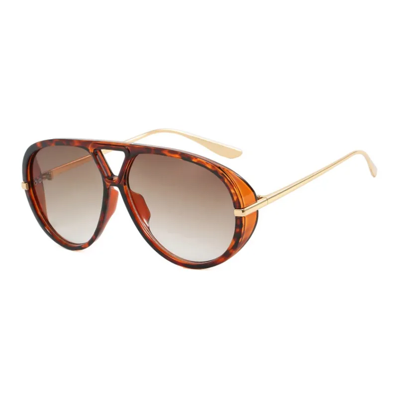 SOMAN PC Metal Aviator Sunglasses Unisex-6