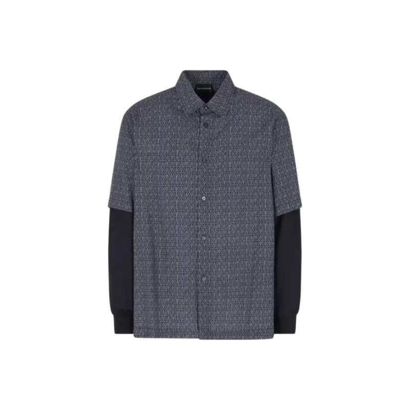 EMPORIO ARMANI Shirt Men's Navy Blue-0