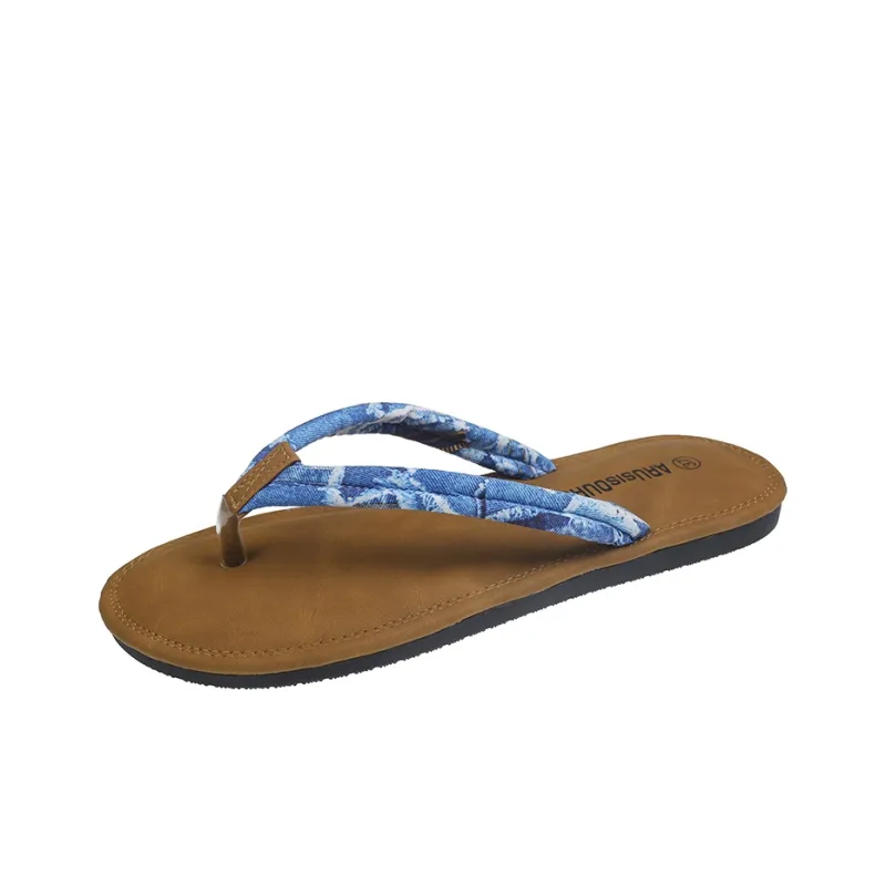 AJPAP Rubber Sole Embroidery Odor Resistant, Slip Resistant, Quick Dry Flip Flops Women's-4