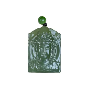 BUDOUXIAOAI Pendants Green Jade Unisex