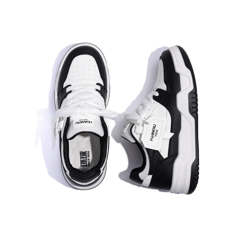 HUANQIU Coverage Lightweight And Breathable Low Top Skateboard Shoes Men's-5