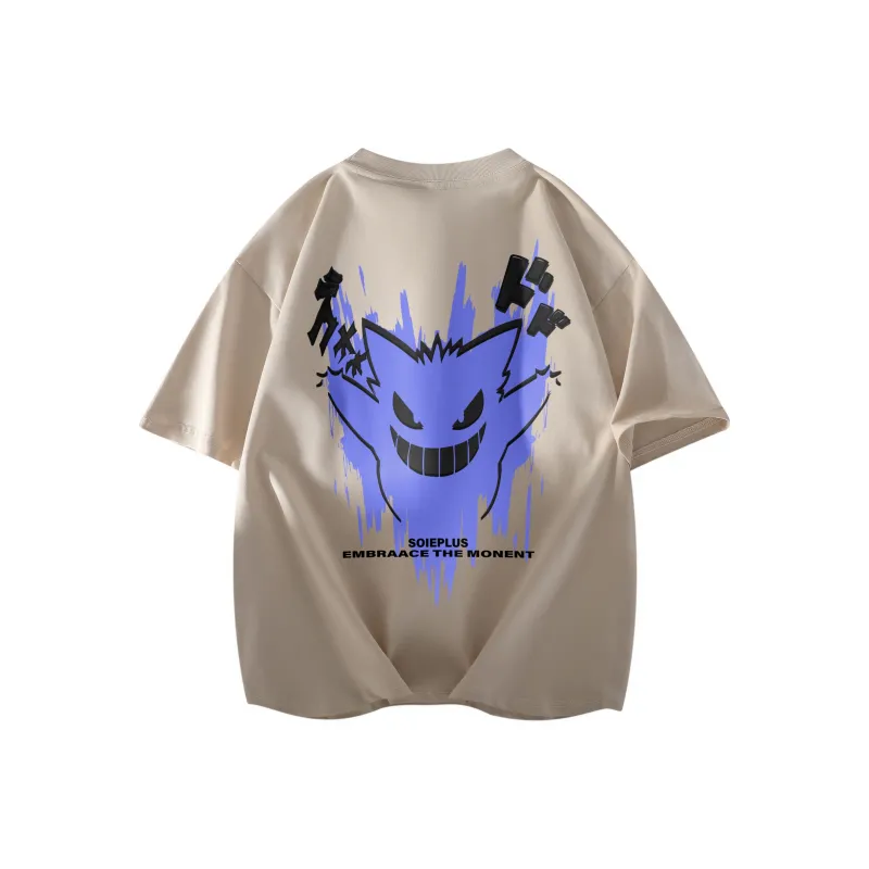 SOIE T-Shirts Unisex Light Beige Apricot-0