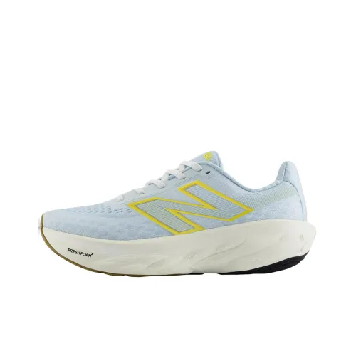 New Balance NB Fresh Foam X 1080v14 Anti Slip Wear Resistant Low Top Running Shoes Women's Blue Yellow