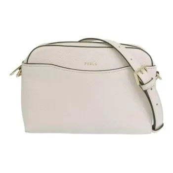 Furla Leather Crossbody Bag Women's Light Gray