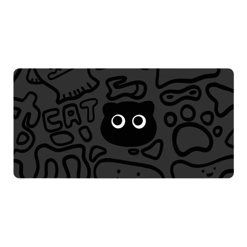 DANYIN V SION Line Kitten Extra Large Women's Office Study Gaming Computer Keyboard Leather Desk Mats Mouse Pads-3