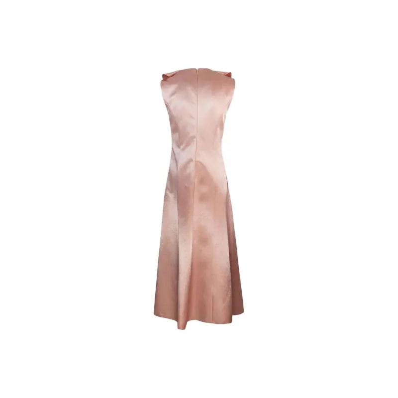 PHILOSOPHY DI LORENZO SERAFINI Satin Midi Dress-1
