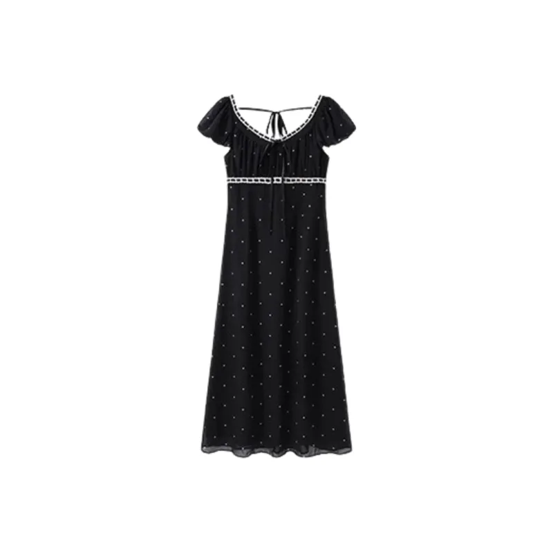 XIAOJUCHUANLI Short Sleeved Dress Women's-0