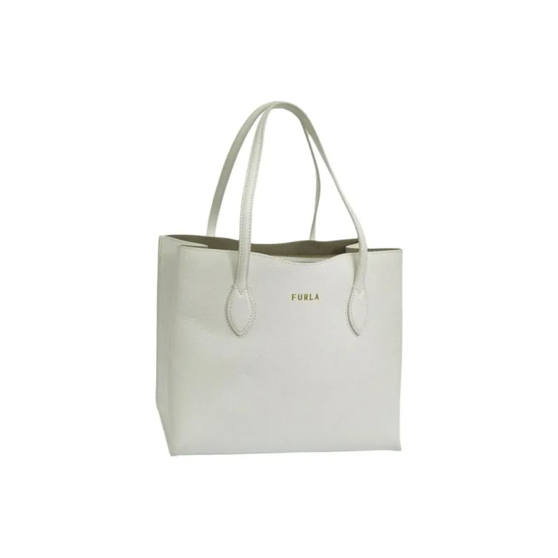 Furla Leather Tote Bag, Shopping Bag, Shoulder Bag Women's White-1