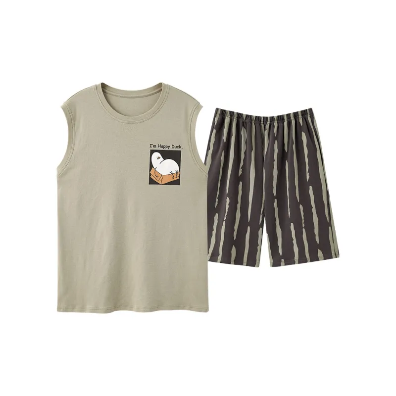 Pretty lady Men Pajama Sets-0