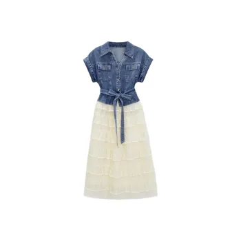 YGPRW Short Sleeved Dress Women's