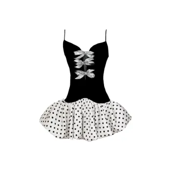 Mu Xiao Xin Slip Dresses Women's Black