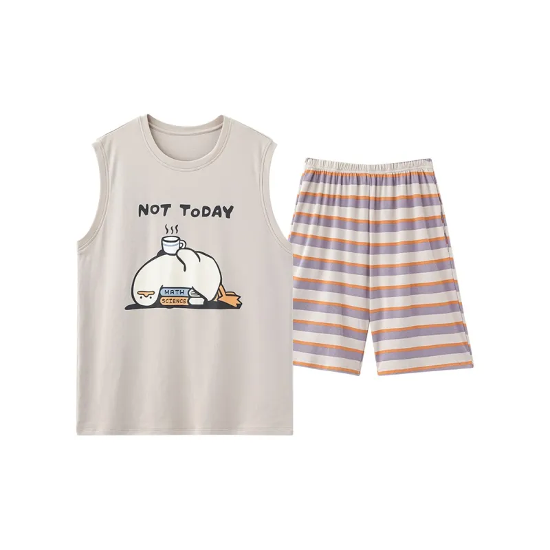 Pretty lady Men Pajama Sets-0