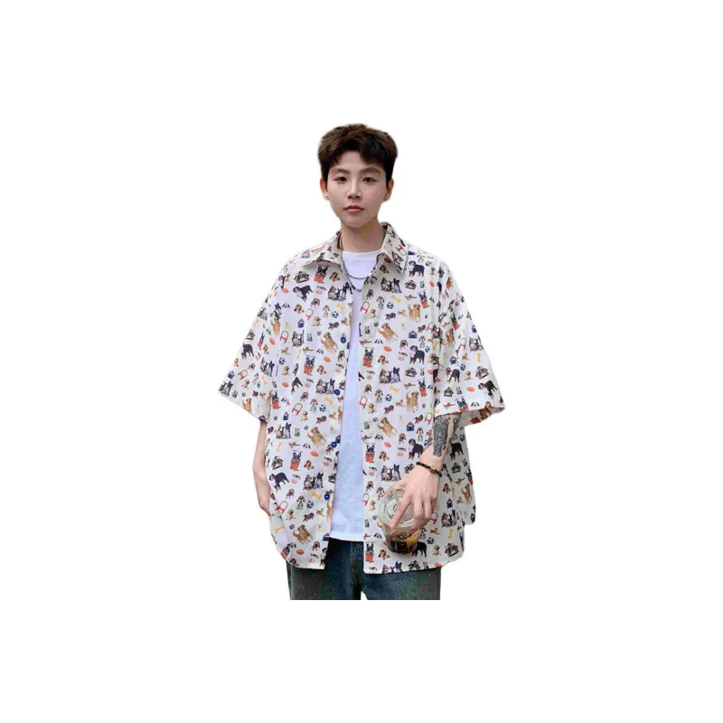 KFKU Shirts Unisex Puppy White-0