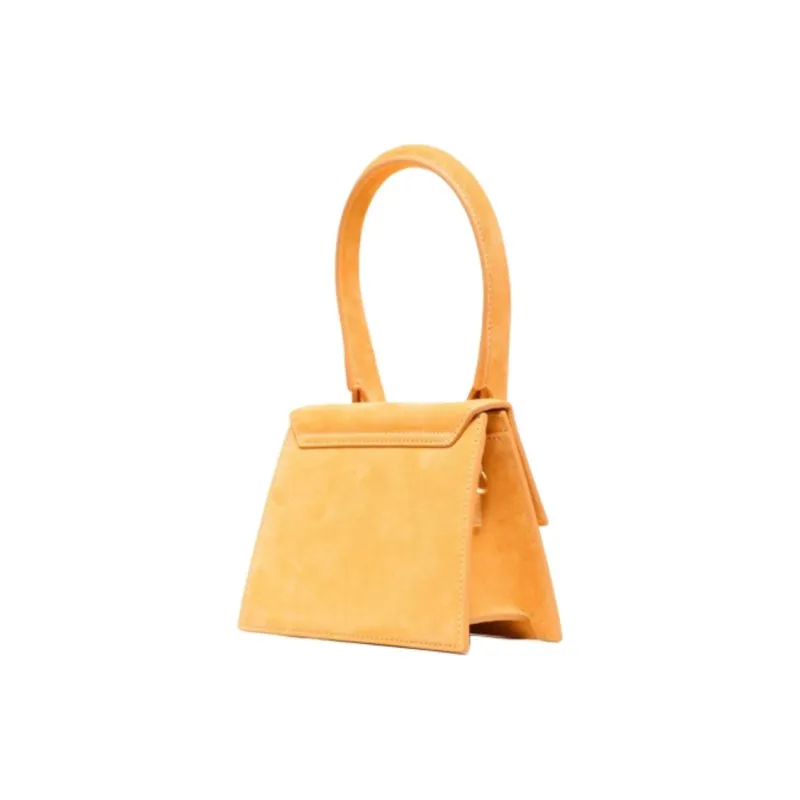 Jacquemus Le Chiquito Suede Tote Bag, Shopping Bag, Handbag Mini Women's Orange-1