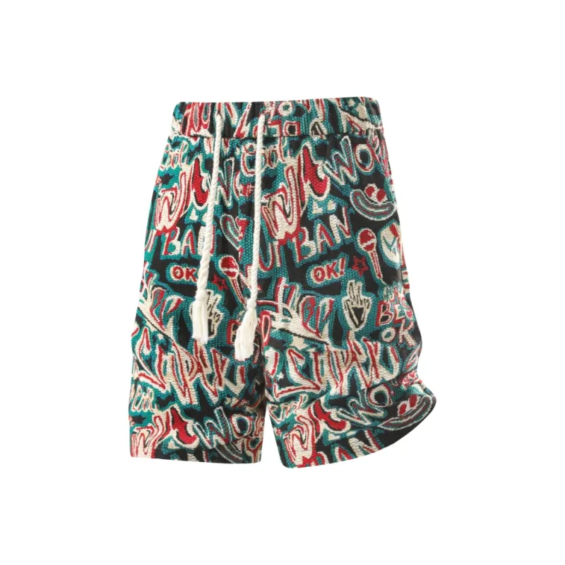 PEIMENG Beach Shorts Men Green-0