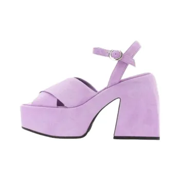 NODALETO Bulla Joni One Strap Sandals 10.5cm Women's Purple