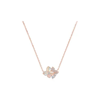 GRACE GIRL 925 Sterling Silver, White Mother Of Pearl Necklaces Women's