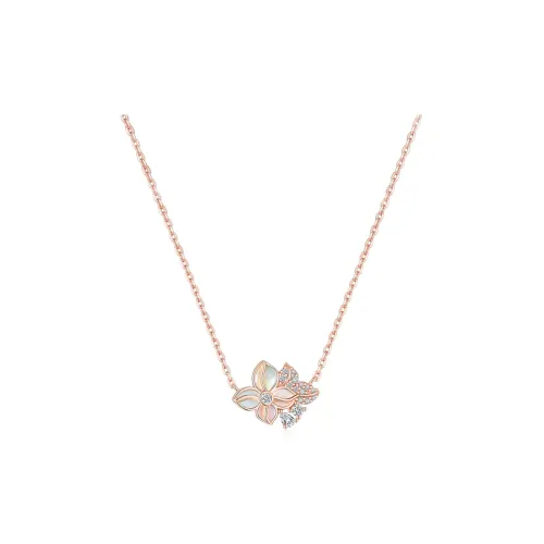 GRACE GIRL 925 Sterling Silver, White Mother Of Pearl Necklaces Women's