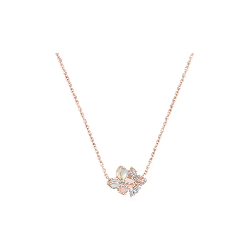 GRACE GIRL 925 Sterling Silver, White Mother Of Pearl Necklaces Women's-0