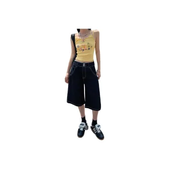 LCEVHZ'S Denim Shorts Women's Black