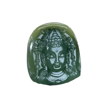 BUDOUXIAOAI Pendants Green Jade Unisex