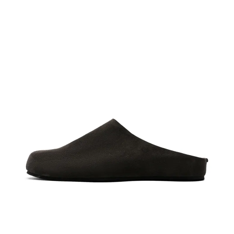 WEISHIBANGWEI Rubber Sole Closed Toe Slippers Unisex Black Coffee-0
