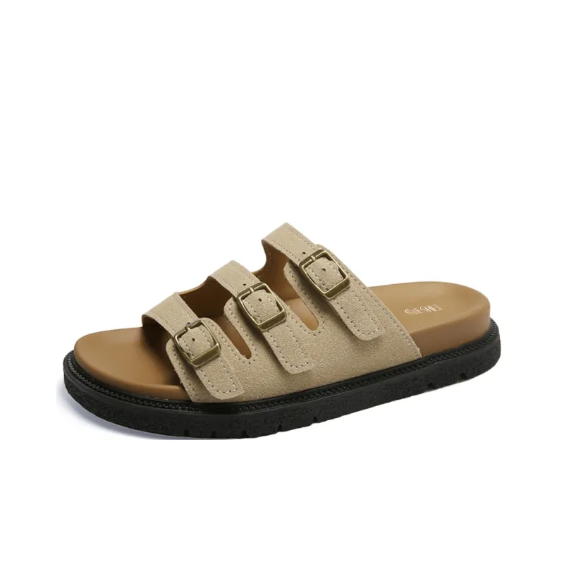 GESHE Rubber Sole Abrasion Resistant Slide Slippers Women's-8