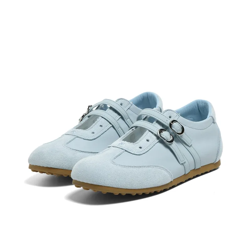 HUANQIU Abrasion Resistant, Breathable, Lightweight Low Top Casual Shoes Women's Blue-2